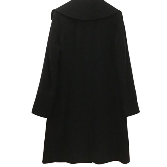 COLE HAAN Wool Cashmere Coat, Black, Size 10 - Picture 9 of 16